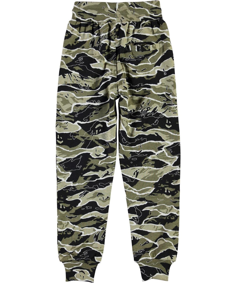 Alvar - Happy Camo - Økologiske bukser i camouflage print