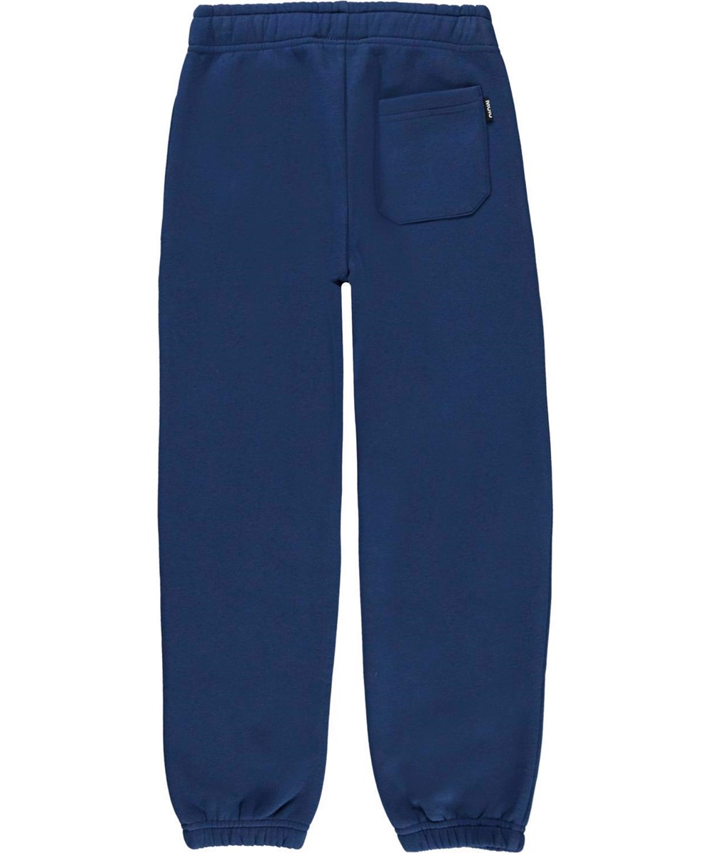Am - Naval Blue - Mörkblå sweatpants oeko-tex.