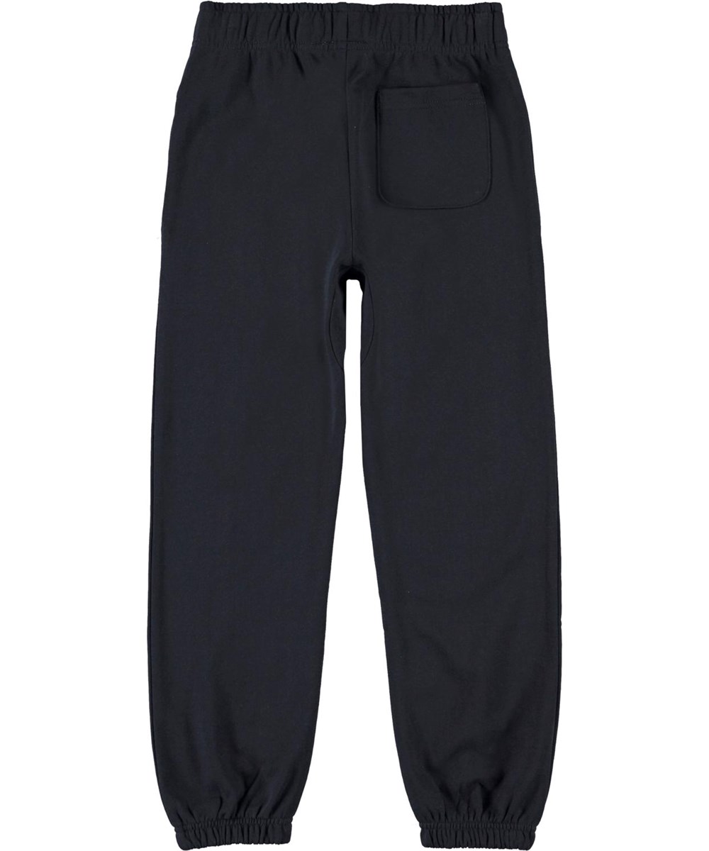 Ams - Dark Navy - Ekologiska mörkbklå mjukisbyxor  