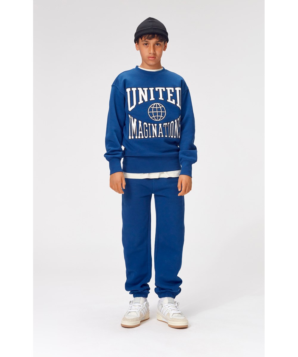 Ams - Royal Blue - Blå sweatpants.