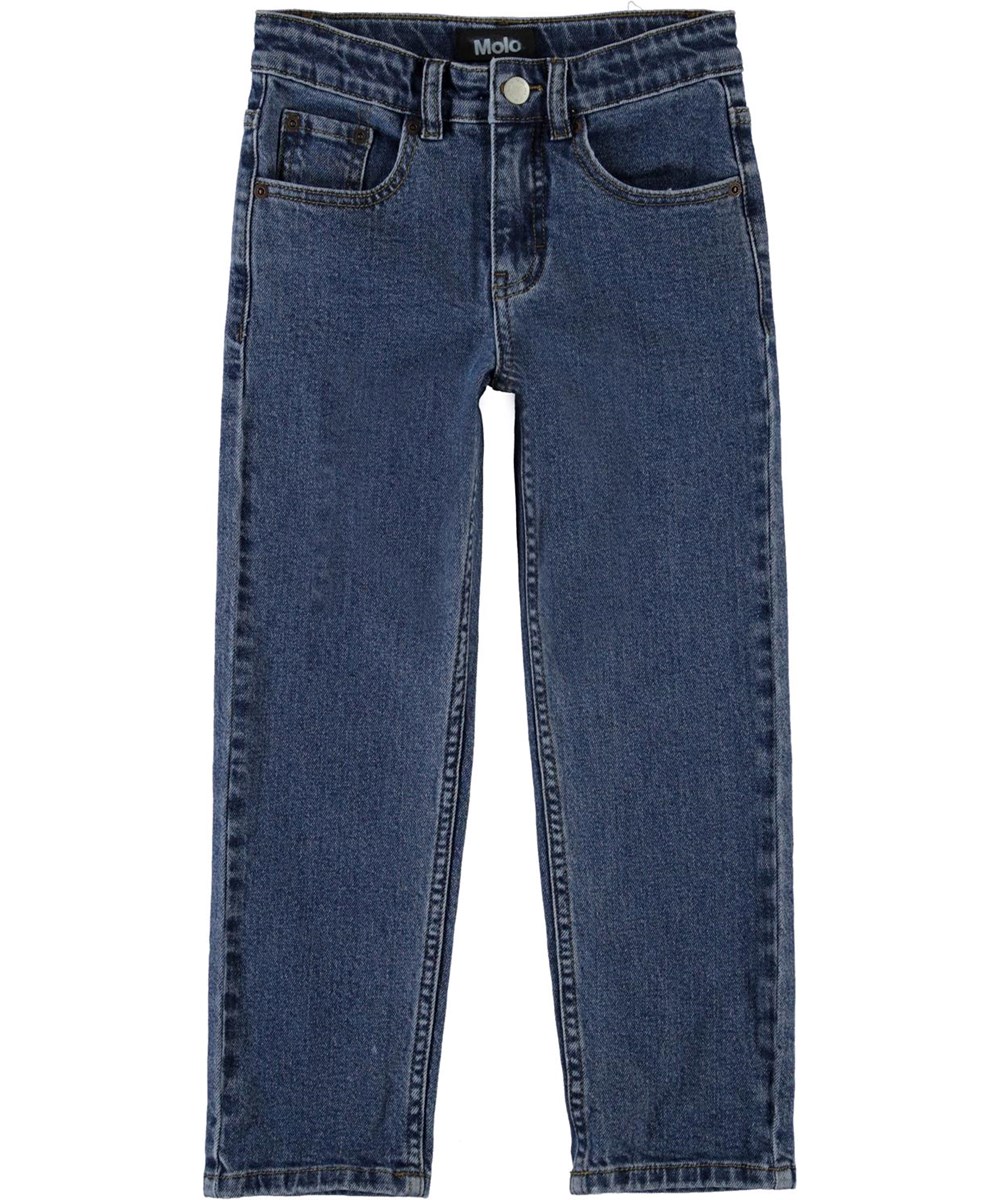 Andy - Hv_Washed Denim - Blå jeans med avslappnad passform