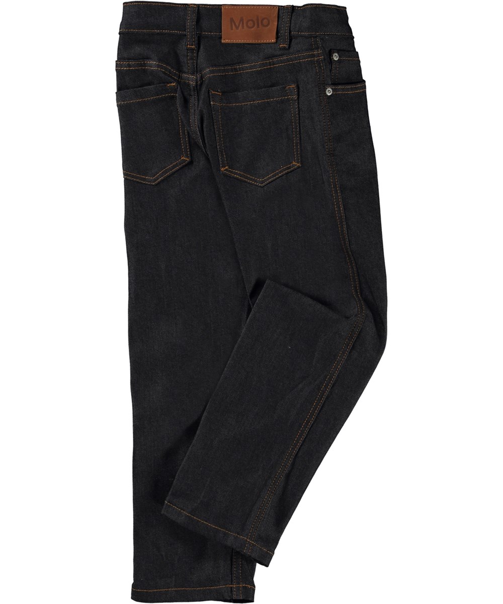Andy - Raw Indigo Denim - Mörkblå jeans i avslappnad fit.