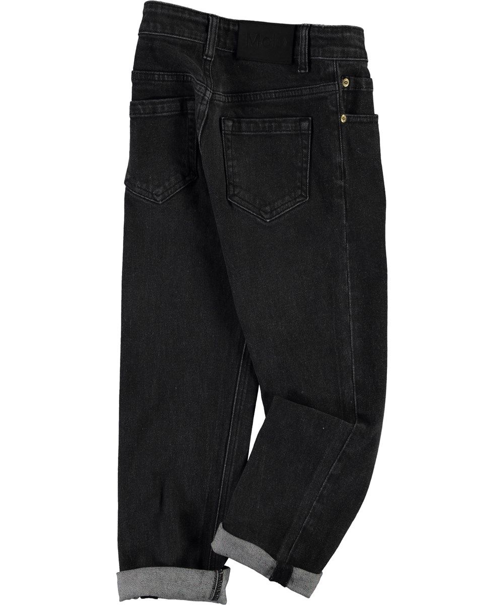 Andy - Washed Black - Svarta breda jeans
