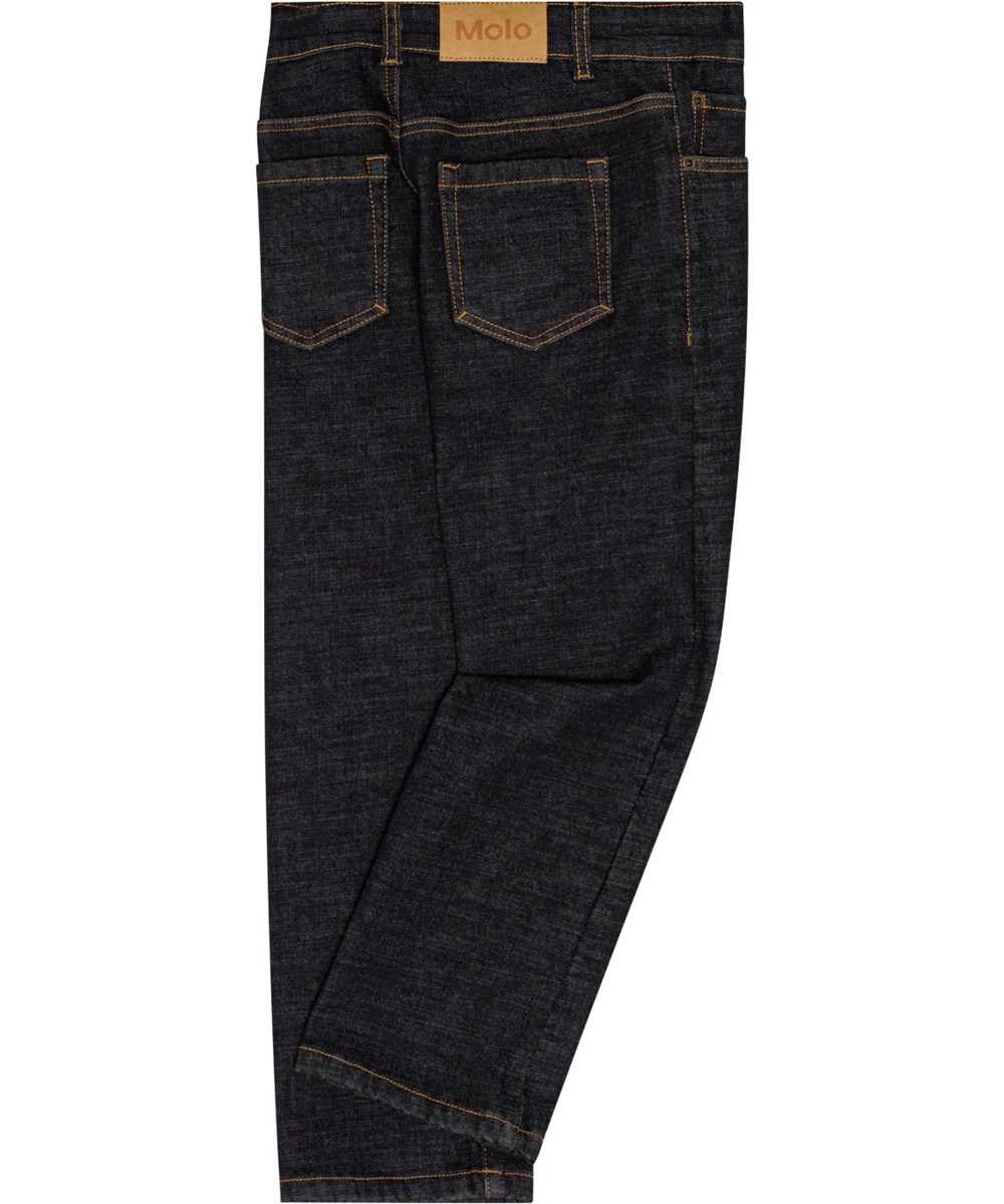 Andy Warm - Washed Indigo - Mörkblå stretchjeans med kopparfärgad söm.