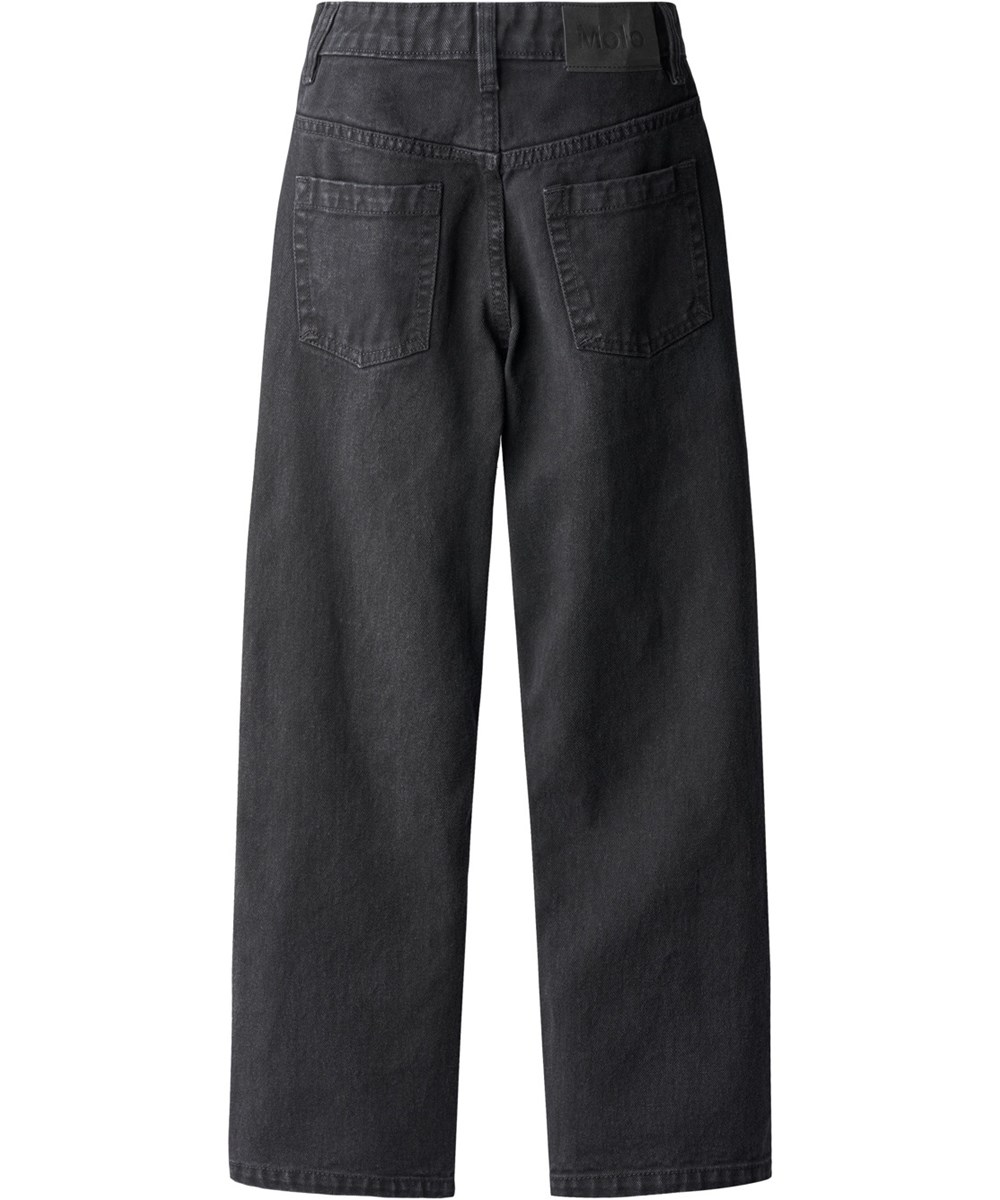 Andy - Washed Black - Denimjeans i ekologisk bomull