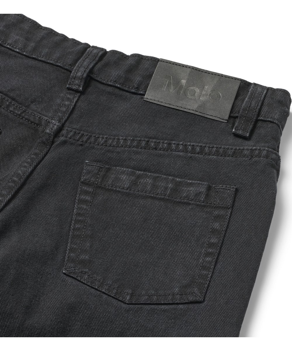 Andy - Washed Black - Denimjeans i ekologisk bomull