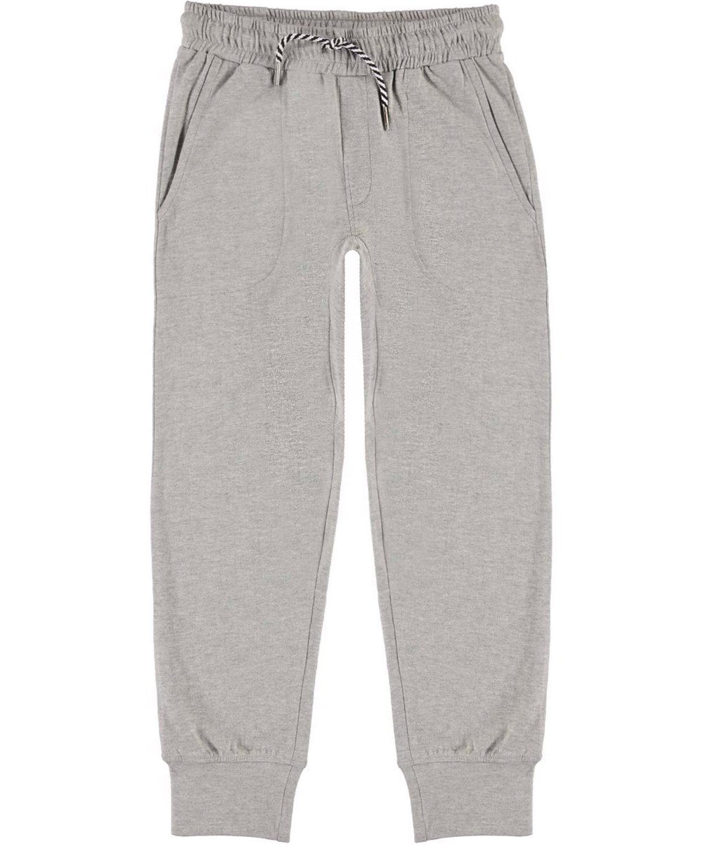 Avant - Marled Grey - Gråmelange sweatpants.