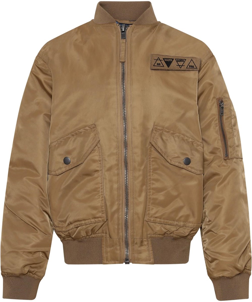 Heath - Sandstone - Brun bomerjacka med fickor