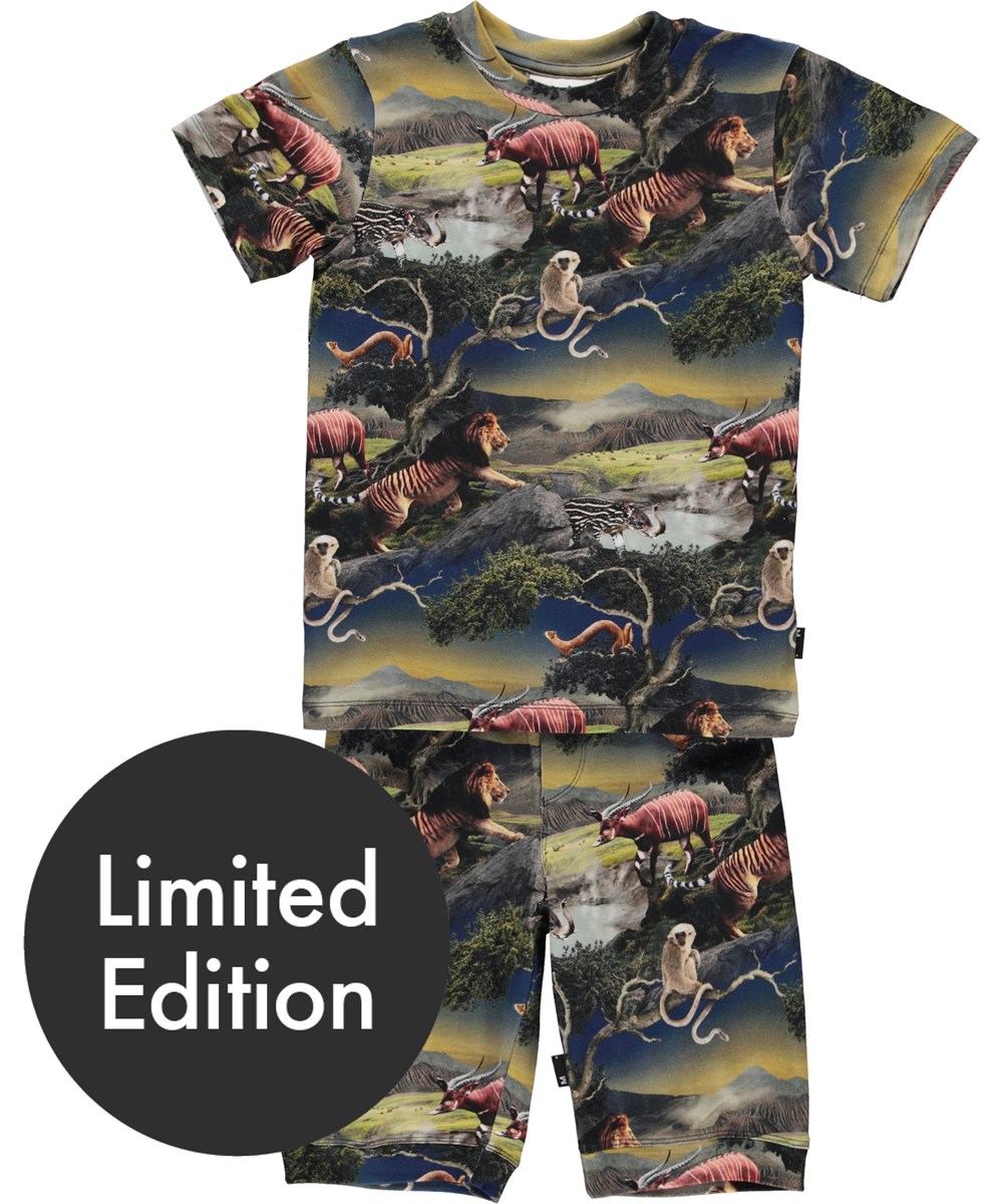 Thomas - Future Animals - Pyjamas i två delar av mjuk ekologisk bomull