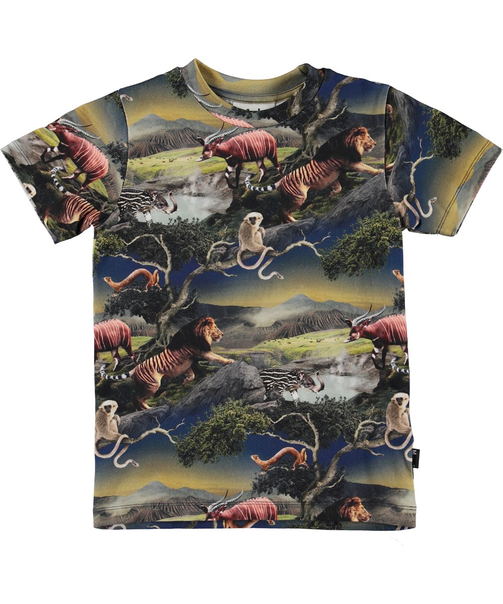 Thomas - Future Animals - Pyjamas i två delar av mjuk ekologisk bomull