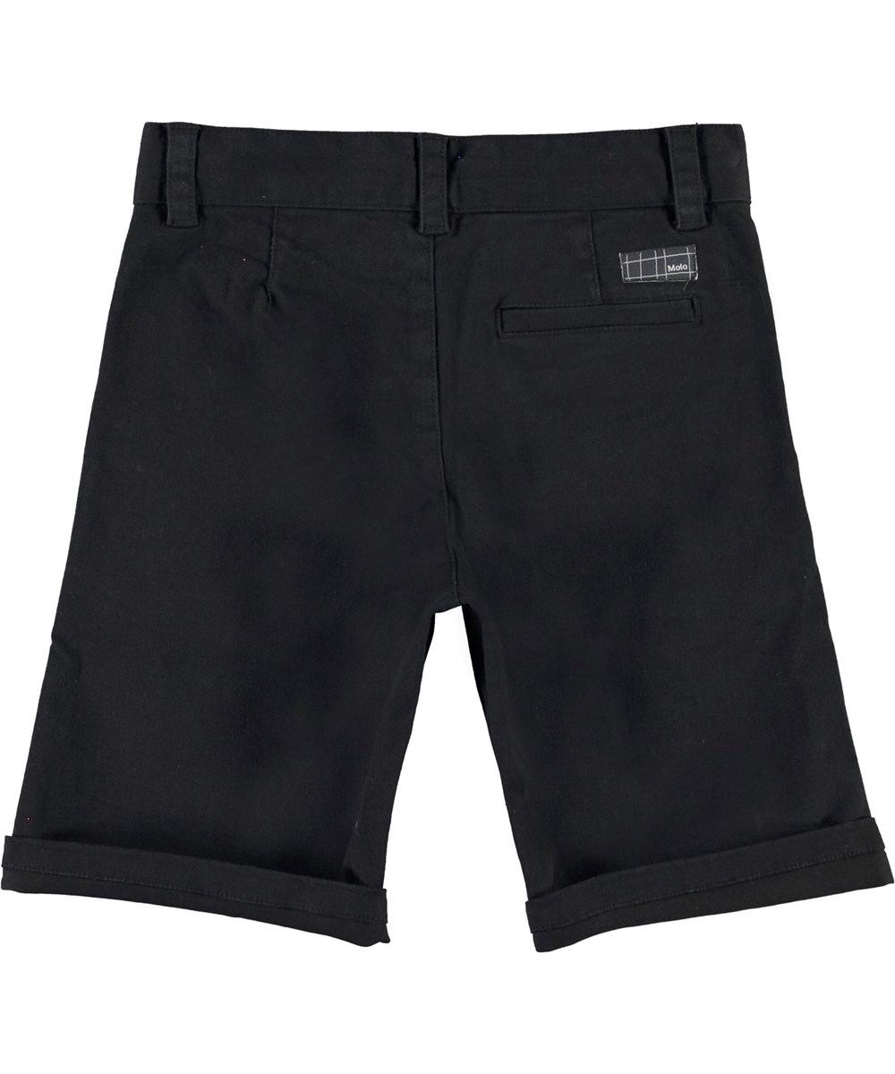 Alan - Black - Svarta chinoshorts