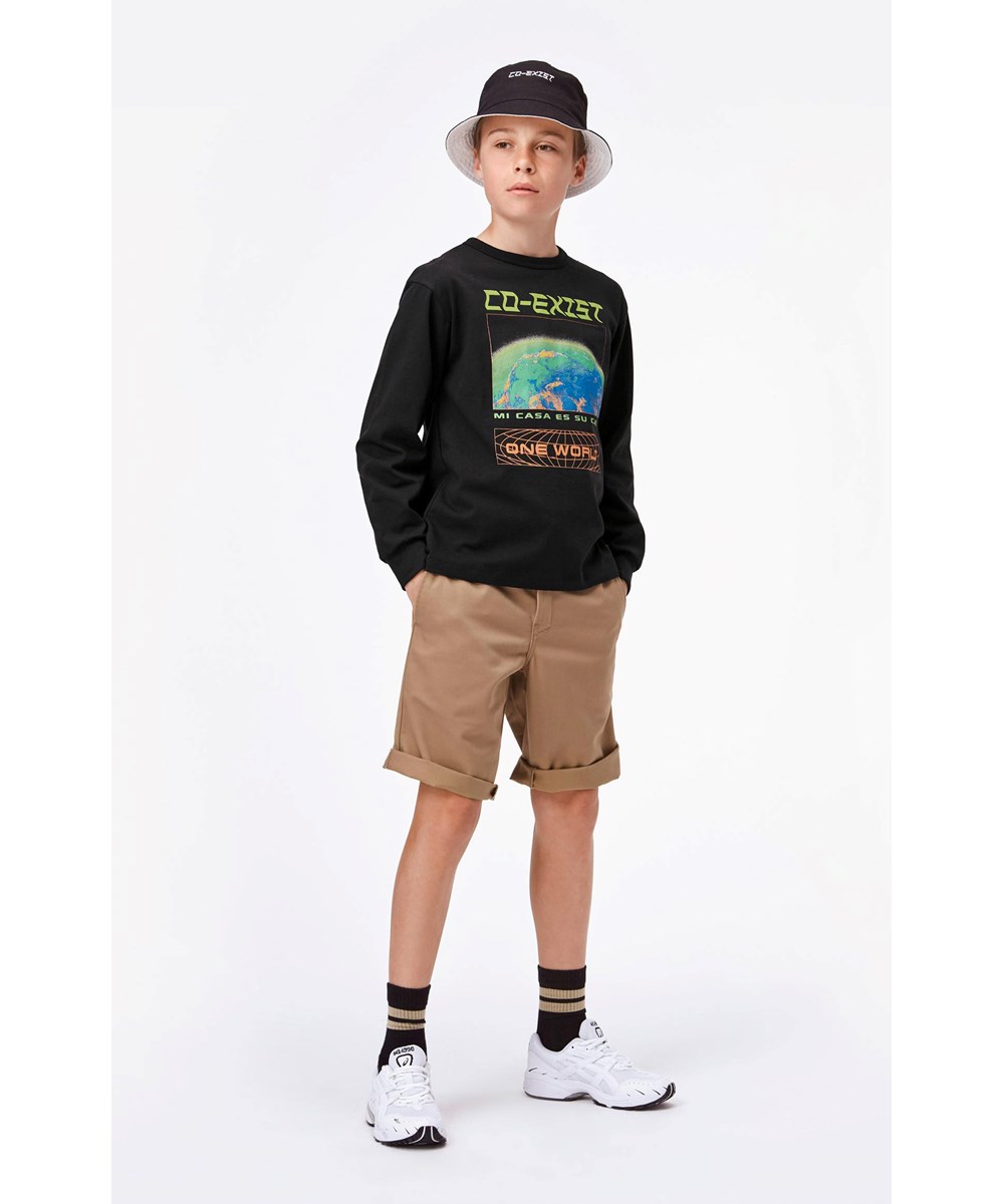 Alan - Gravel - Beiga chinoshorts