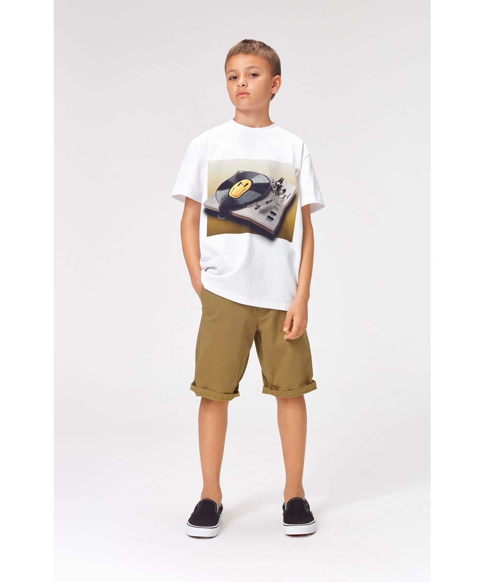 Alan - Oak - Beige chinoshorts.