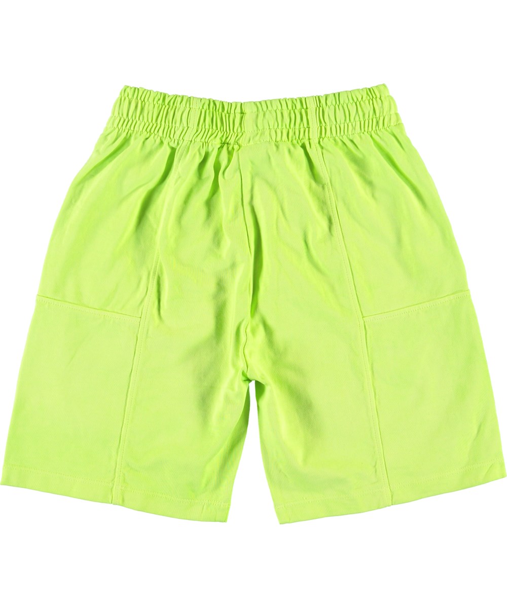 Alden - Neon Yellow - Neon sweat shorts