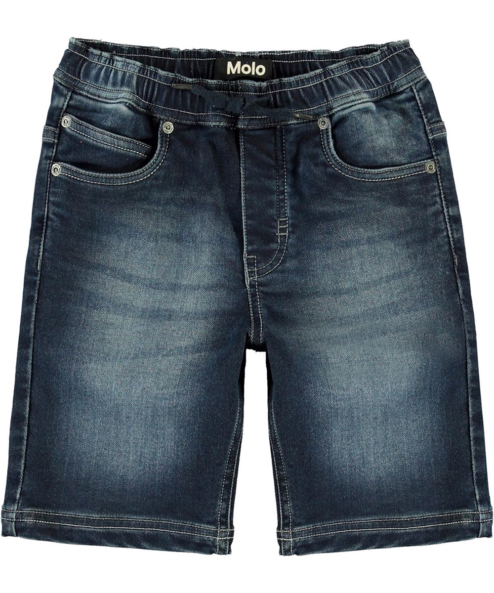 Ali - Dark Indigo - Bekväma jeansshorts
