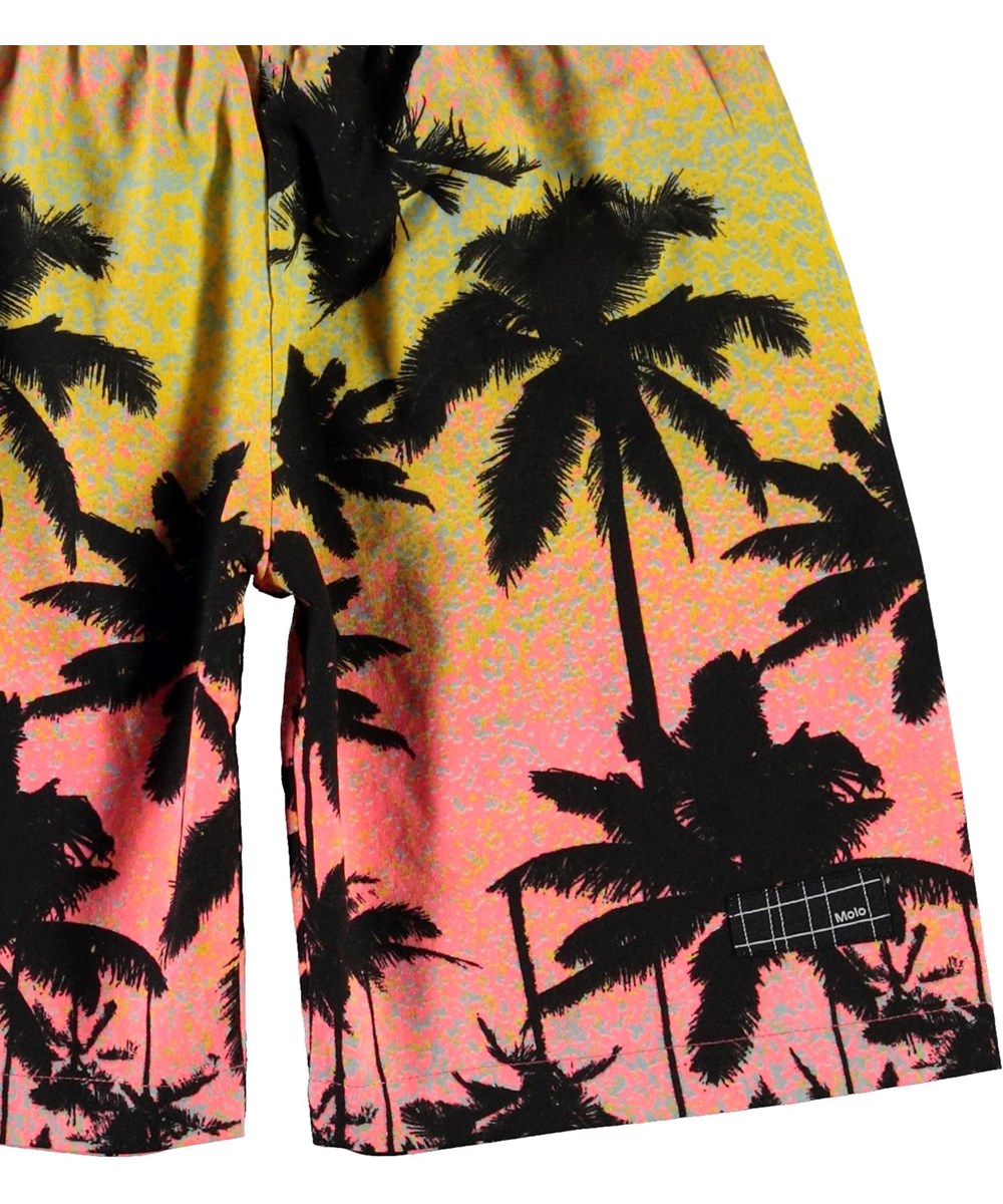 Alvaro - Sunset Palms - Shorts med palmer