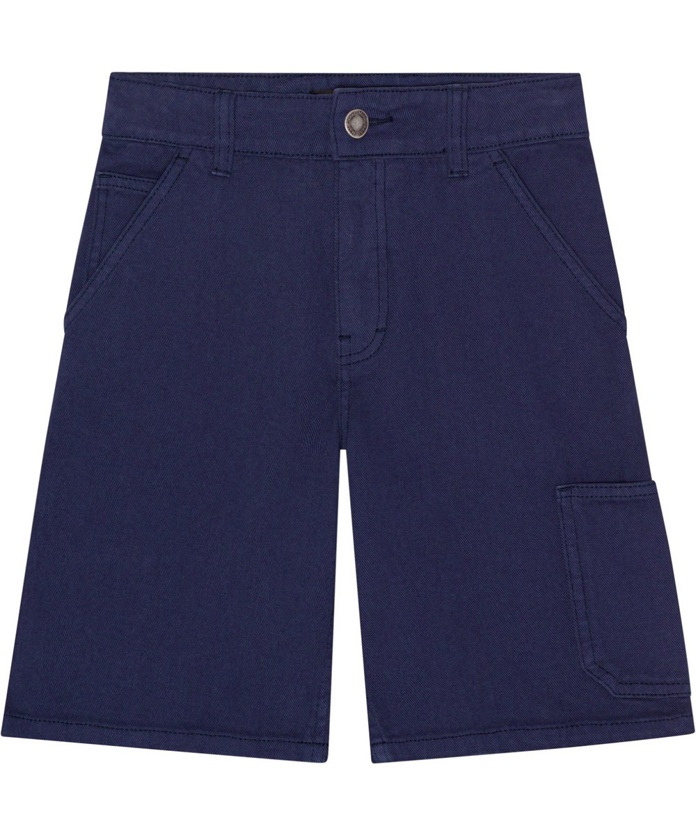 Archie - Universe - Mörkblå workwear shorts.