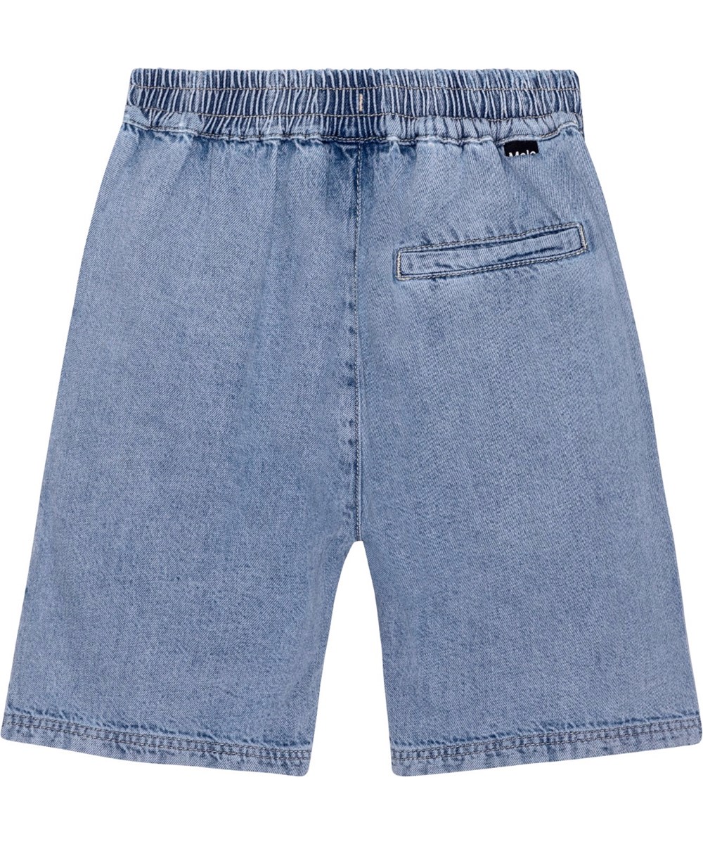 Avart - Bleach Denim - Gråblå jeansshorts.