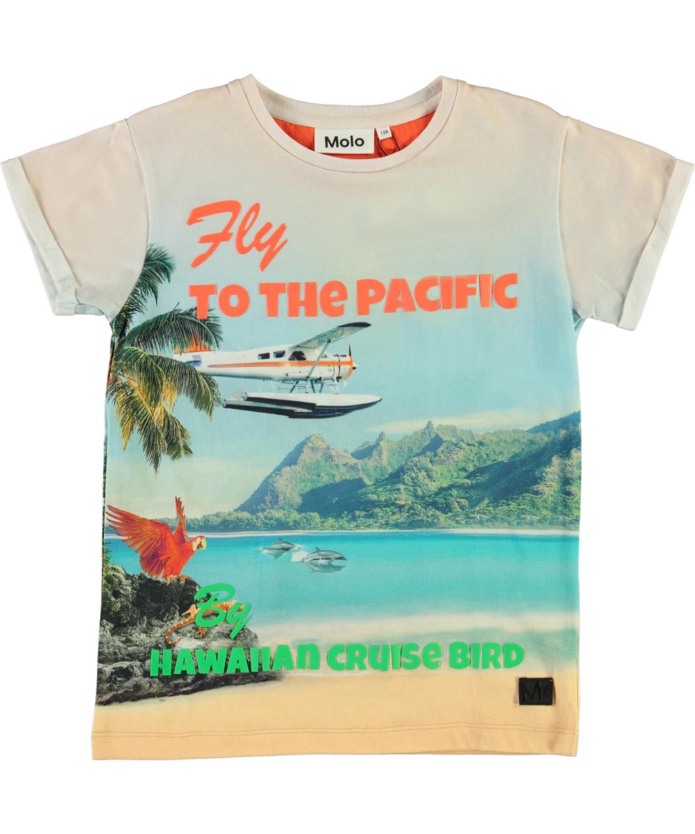 Rafe - Welcome To Hawaii - Ekologisk t-shirt med strand och delfiner