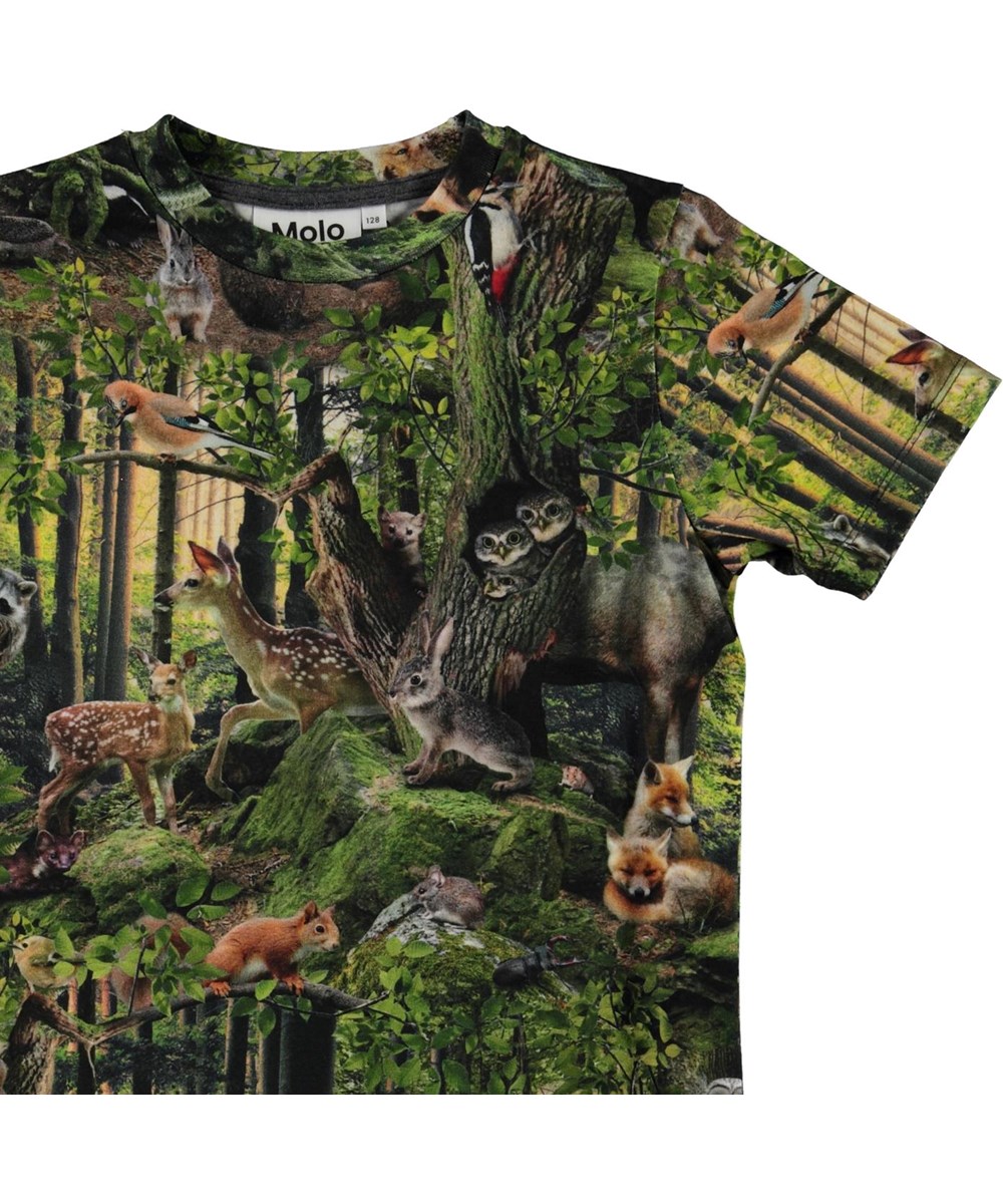 Ralphie - Forest Life - Ekologisk t-shirt med skog och djur
