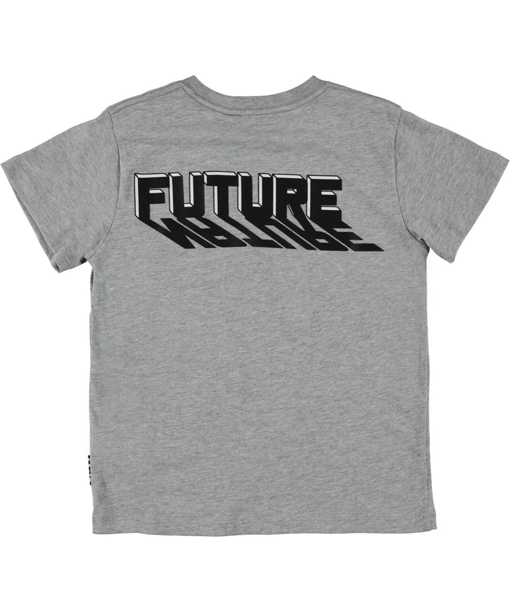 Rame - Grey Melange - Grå t-shirt med future