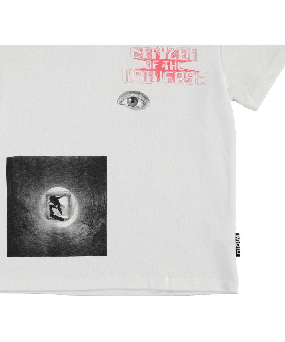 Rame - Universal Skate - Vit t-shirt med skaters