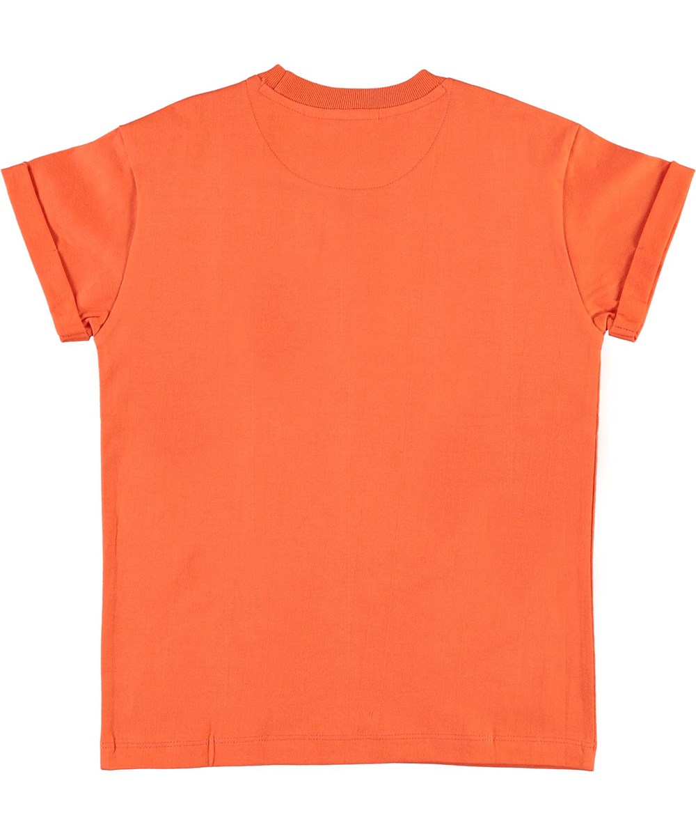 Randon - Surf - Ekologisk röd t-shirt med palmer 