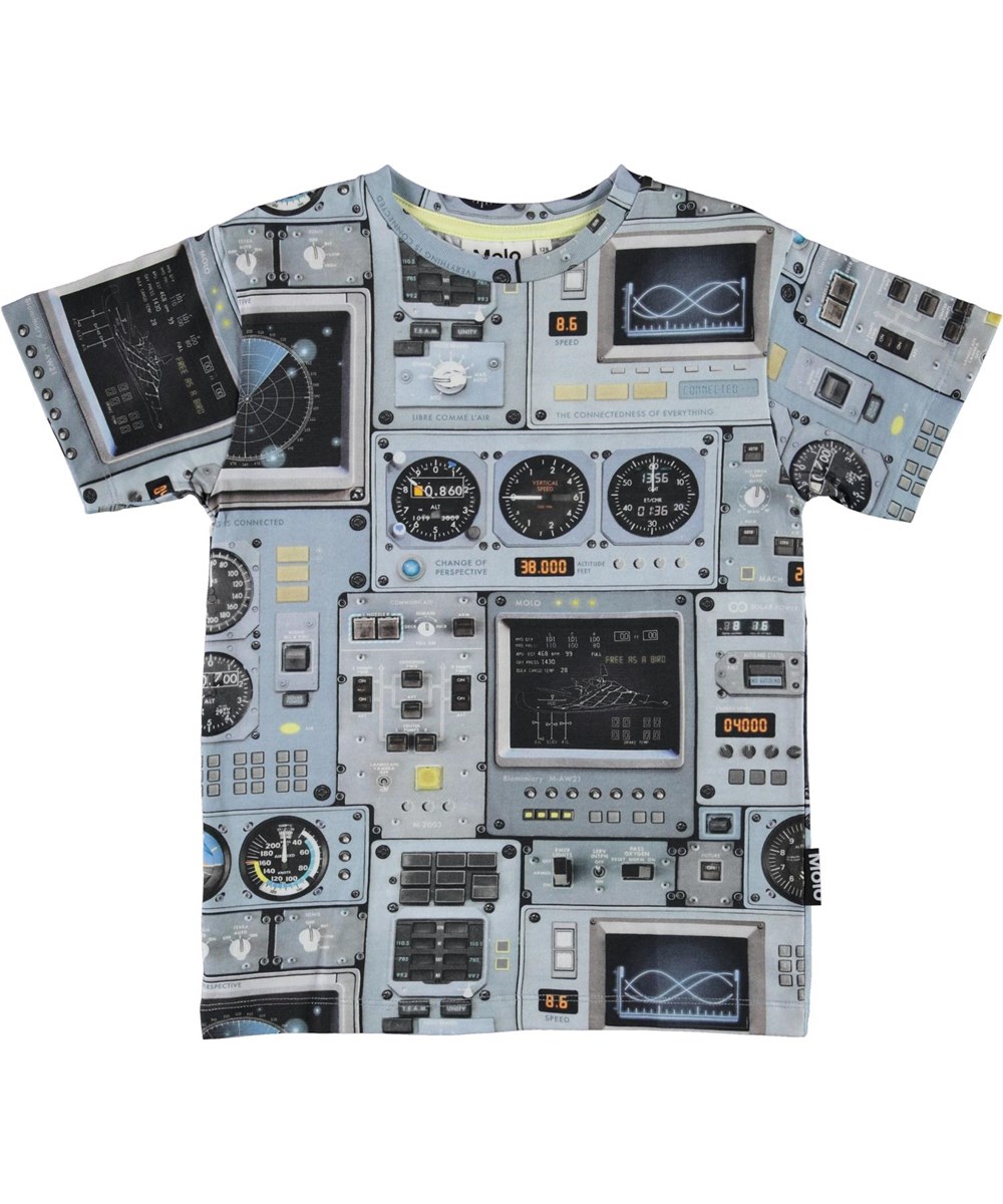 Rasmus - Cockpit - Ekologisk t-shirt med cockpit print