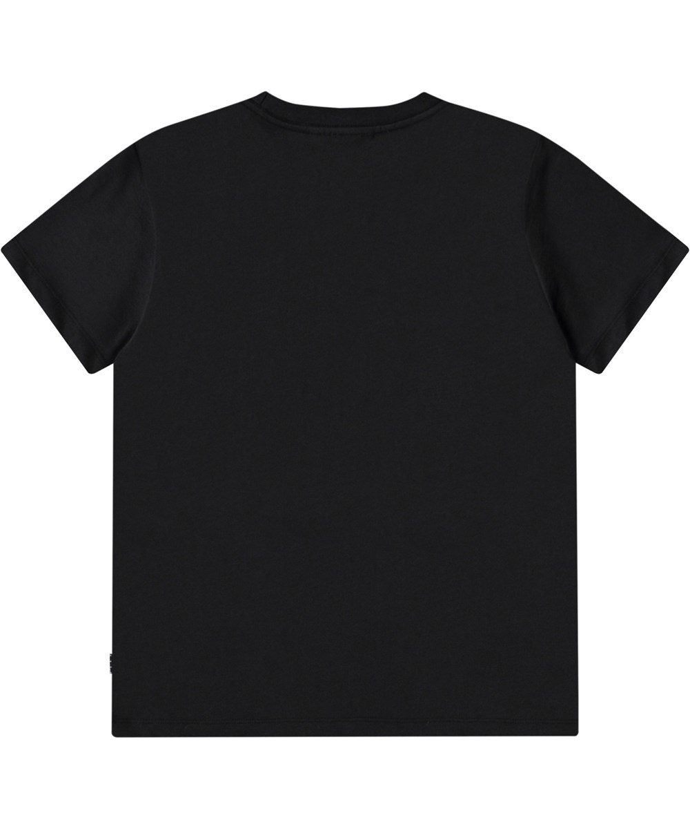 Riley - United World - T-shirt med tryck för barn i mjuk ekologisk bomull med korta ärmar och ribbad halsringning.