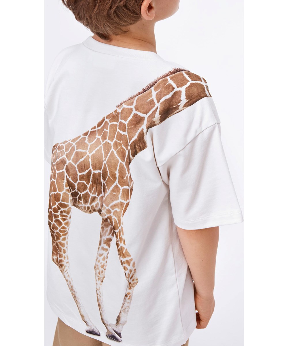 Rillo - White Star - Ekologisk t-shirt med giraff
