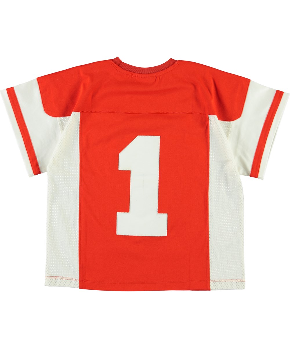 Ritter - Bright Red - Röd och vit sports t-shirt