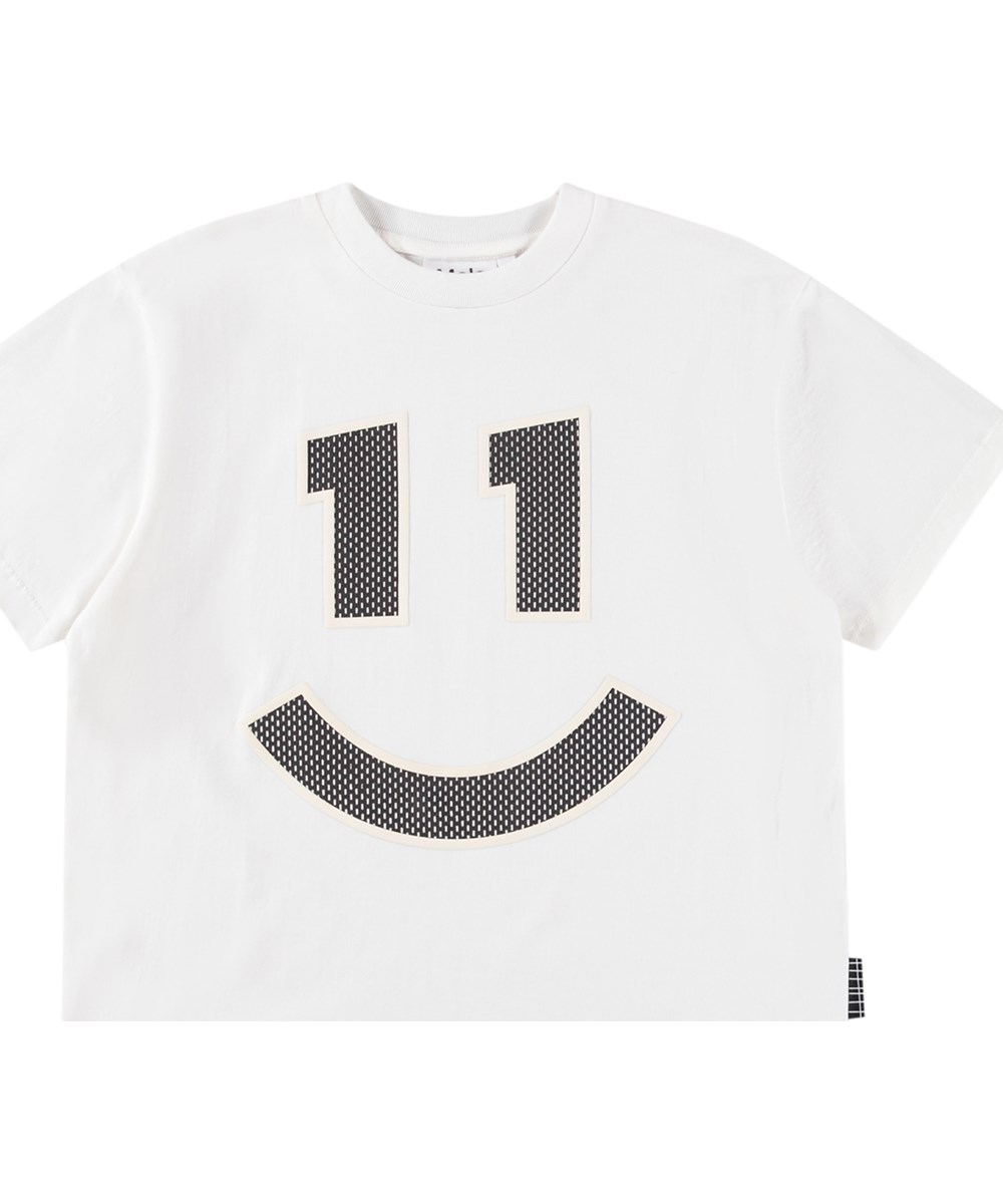 Rodney - Daylight White - Vit T-shirt för barn i ekologisk bomull