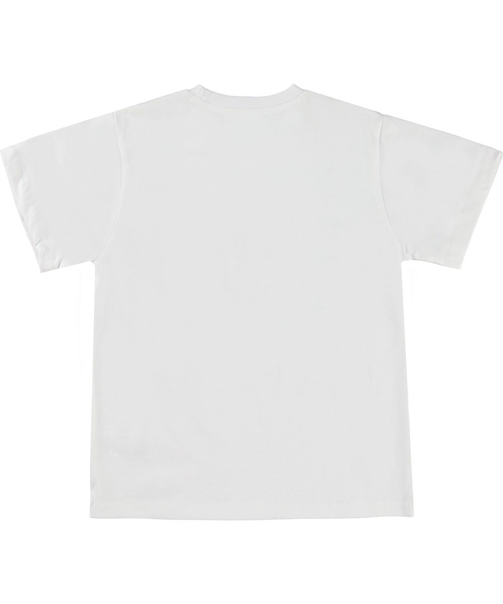 Rodney - Hello Skate - Vit t-shirt med skateboard hjärta.