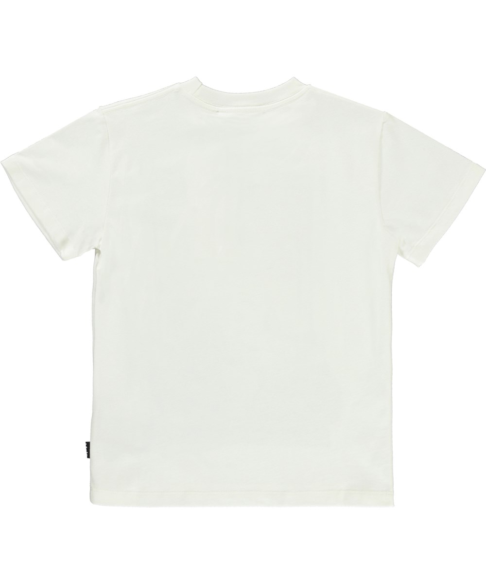 Roxo - Golden Jeep - Ekologisk vit t-shirt med jeep mönster.