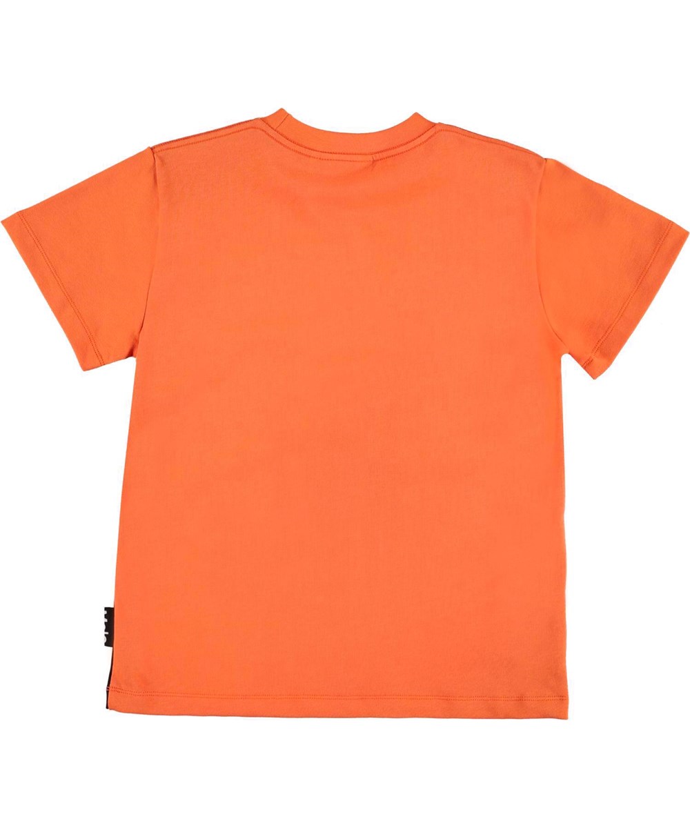 Roxo - Physalis - Orange t-shirt med flygande bil.
