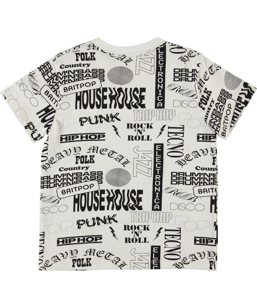 Roxo - White Star - Vit musik t-shirt