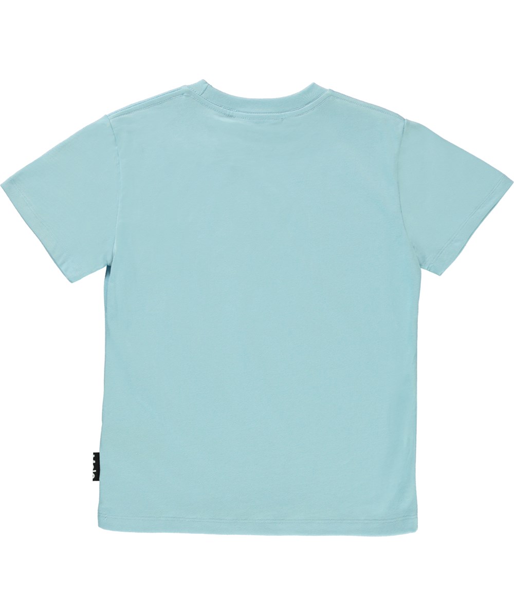 Roxo - Space Crew Blue - Ekologisk ljusblå t-shirt med djur i rymden.