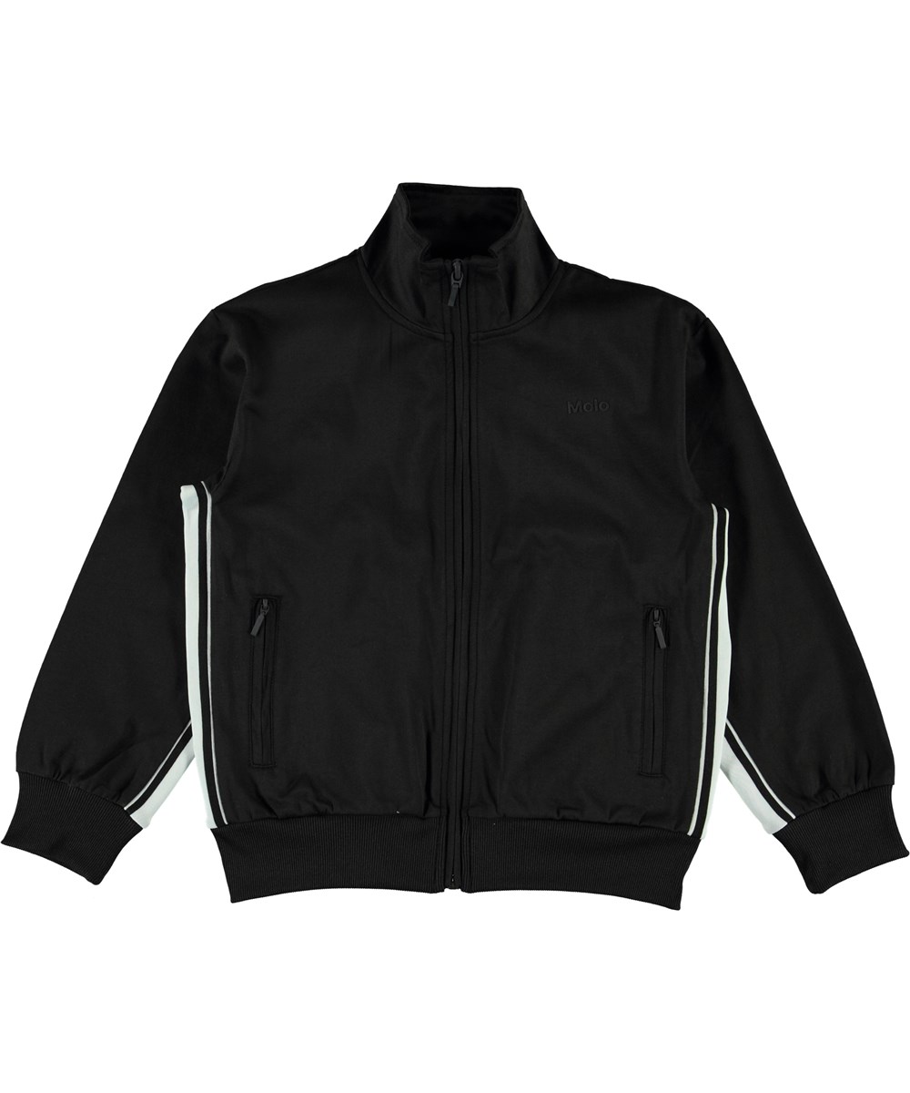 Maboc - Black - Svart track jacka med vita detaljer