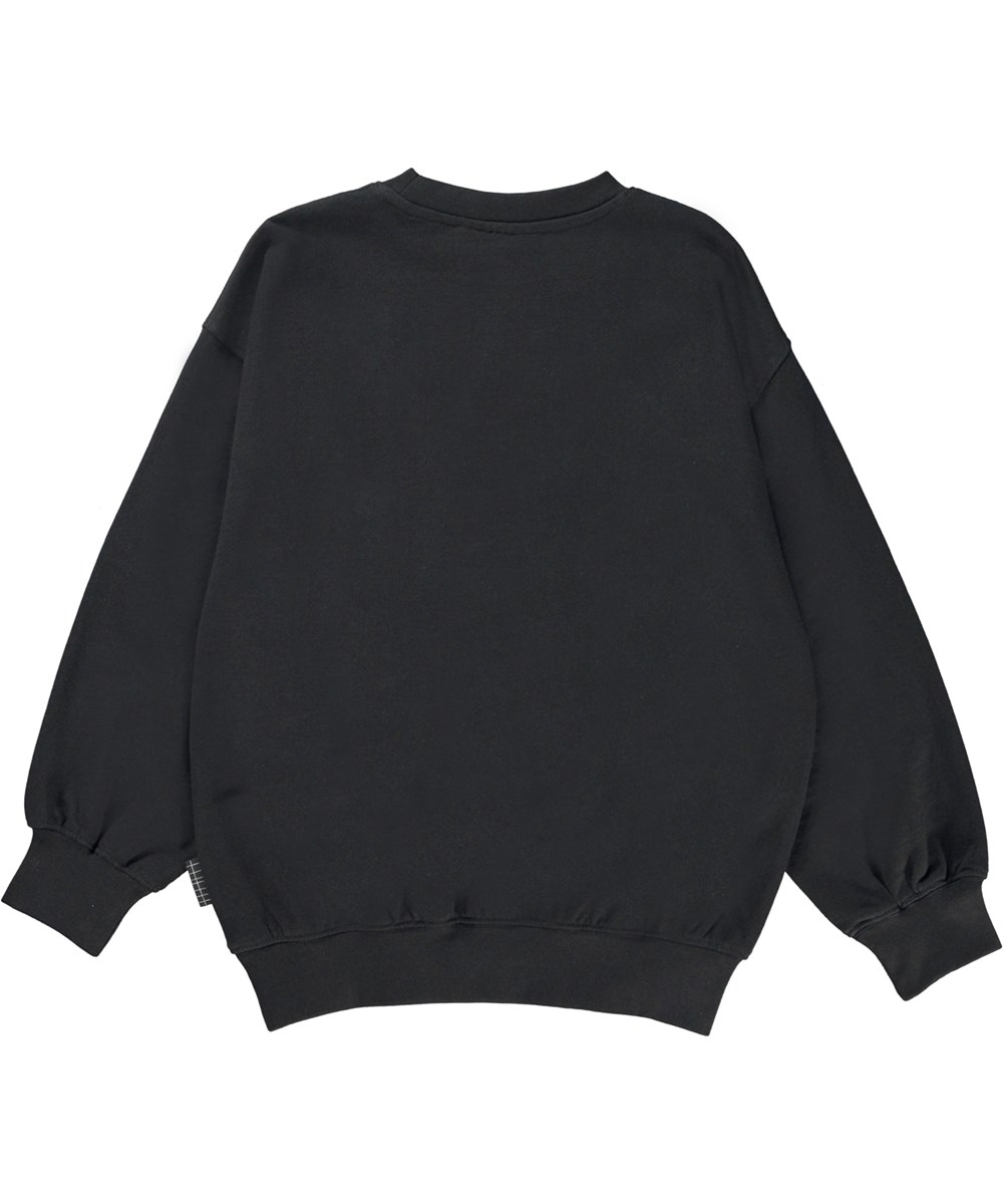 Mar - Black - Svart sweatshirt med peacetecken.