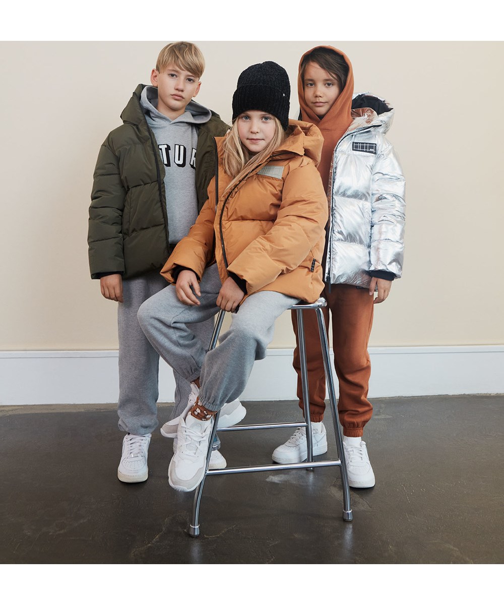 Maxx - Grey Melange - Ekologisk grå luvtröja future