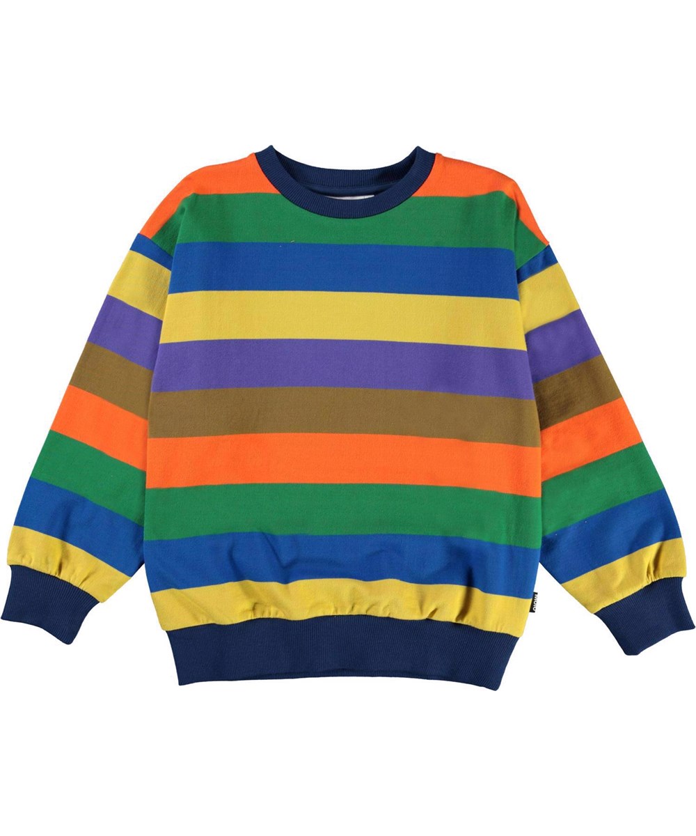 Mexon - Multi Stripe - Multifärgad randig sweatshirt.
