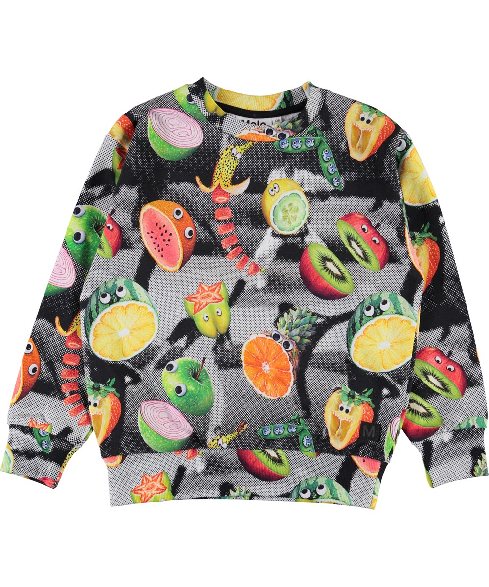 Mik - Karate Fruit - Sweatshirt med frukt tryck