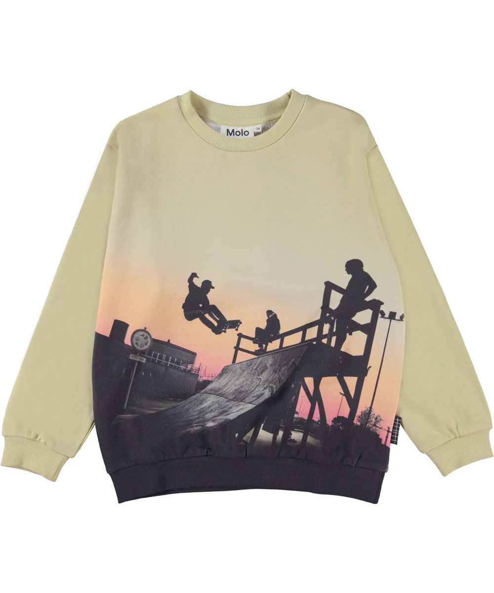 Miksi - Skate Fade - Ekologisk sweatshirt med skejtare.
