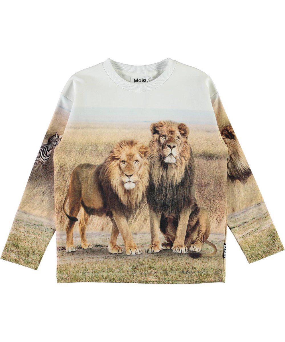 Mountoo - Savanna - Ekologisk sweatshirt med lejon