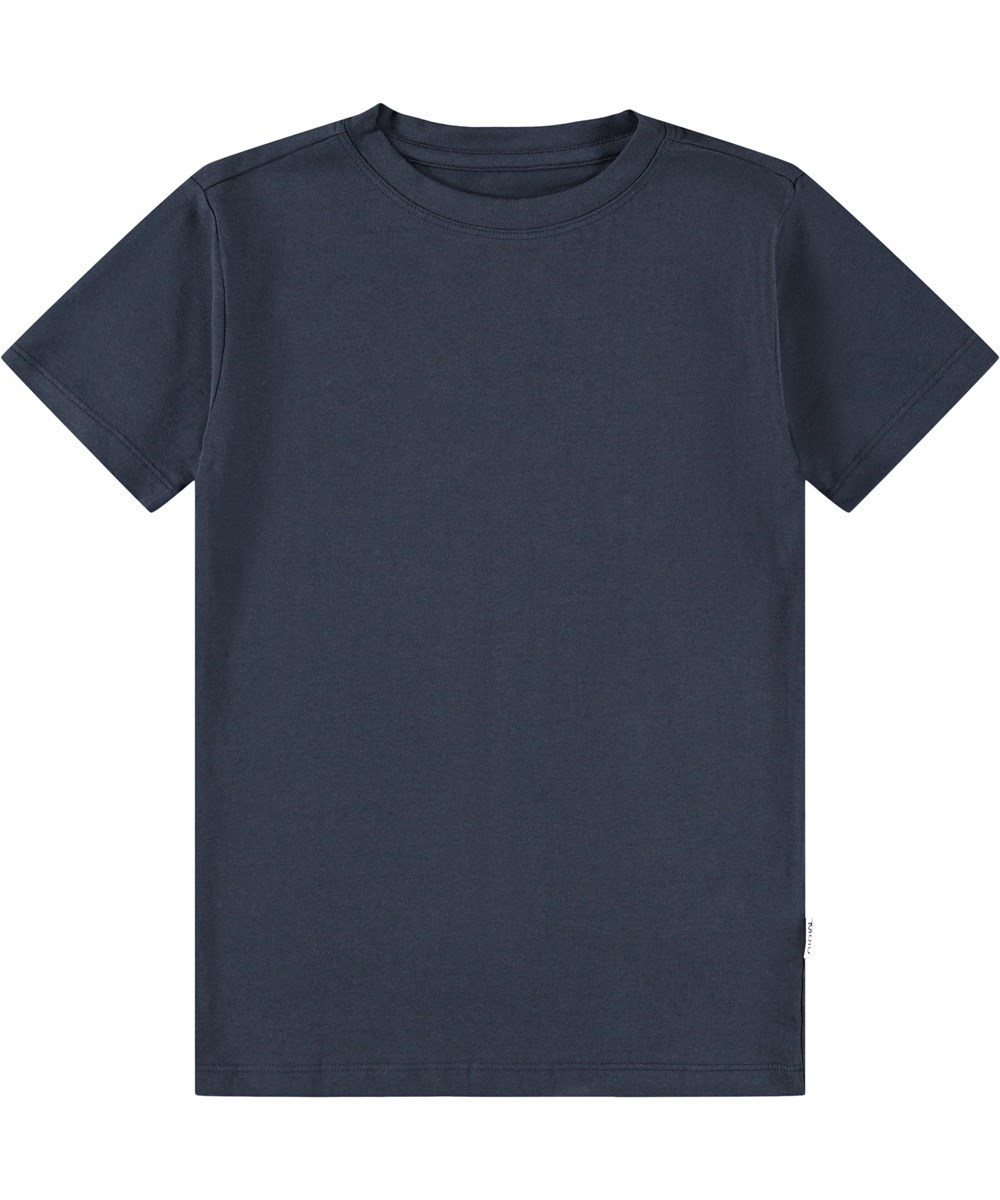Jamie 2-pack - Navy Grey - Ekologiska bomulls t-shirts i marinblå och grå.