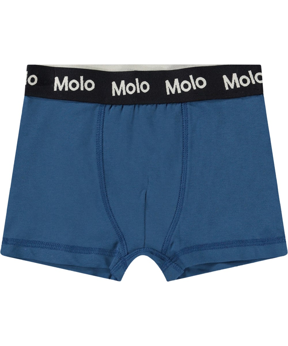 Justin 2-pack - Best Sky - 2-pack med boxershorts för barn i mjuk ekologisk bomull.