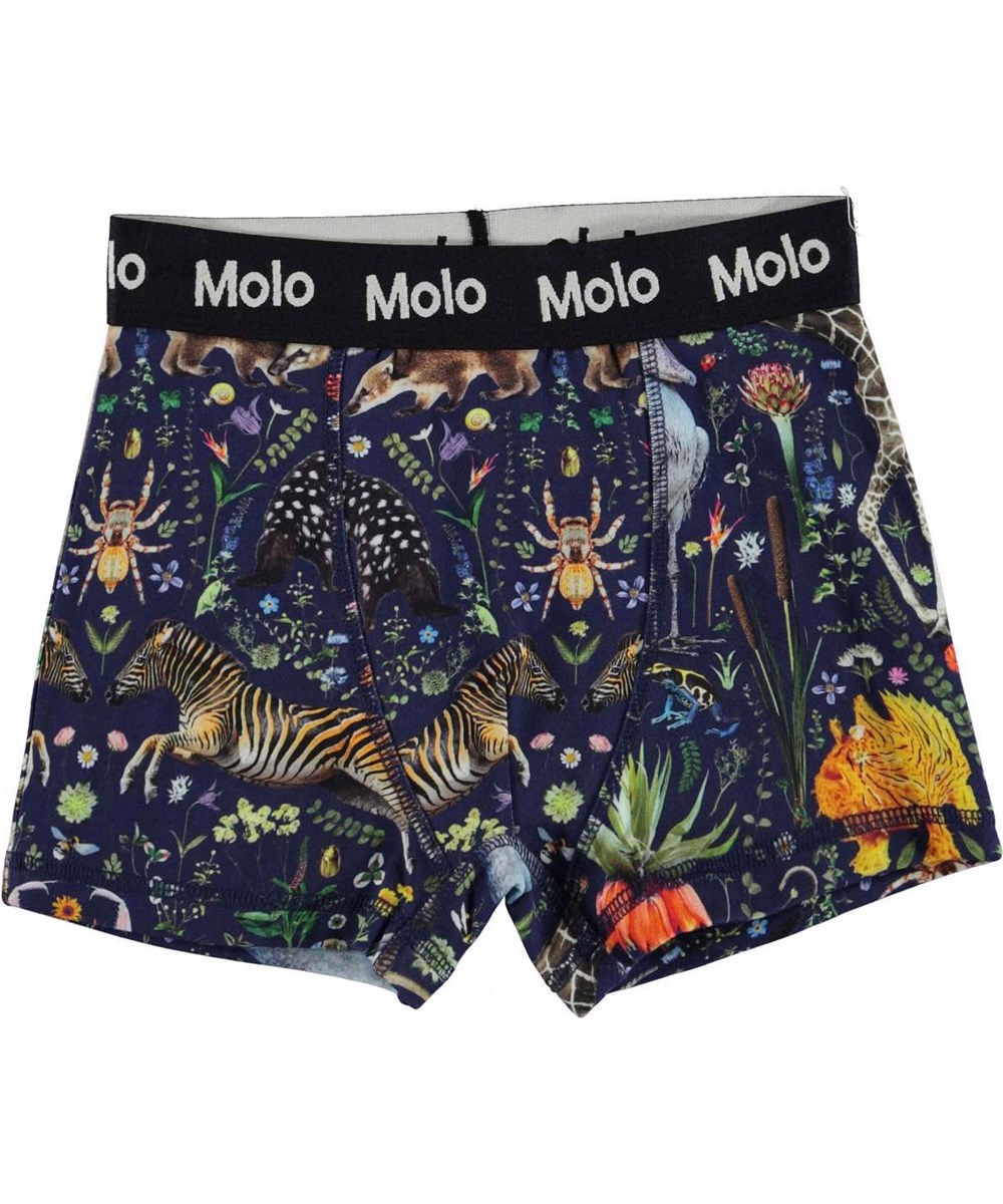 Justin 2-pack - Blu Faunatastic - 2-pack boxershorts i vit och med fantasidjur.