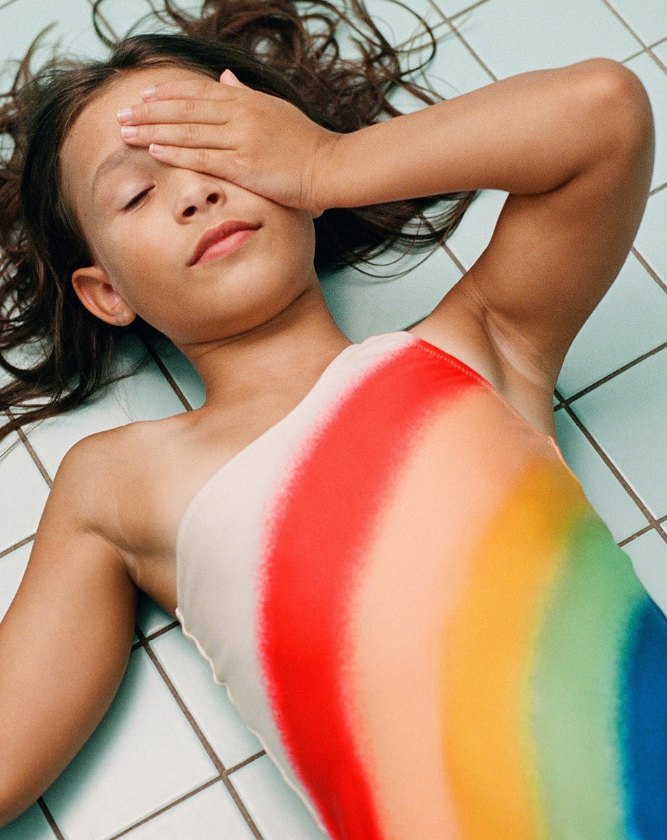Nai - Rainbow - Jubilee recycled rainbow swimsuit