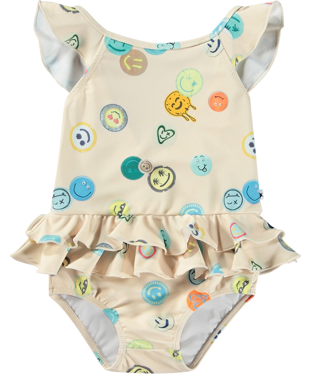 Nalani - Sand Smile - Baby swimsuit in recycled polyester with UV protection 50+.