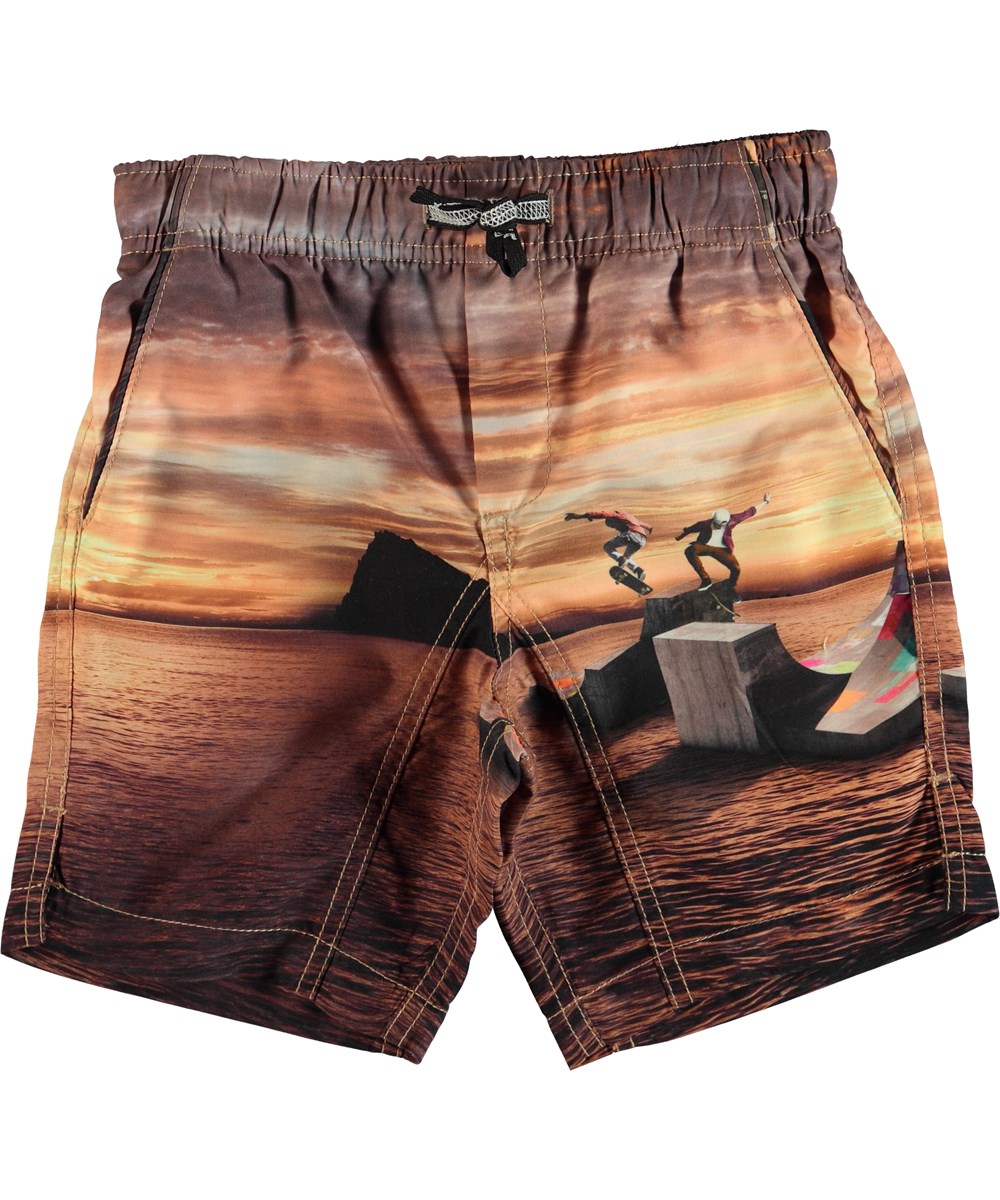Nario - Sunset Skate - Swim trunks with back pocket 